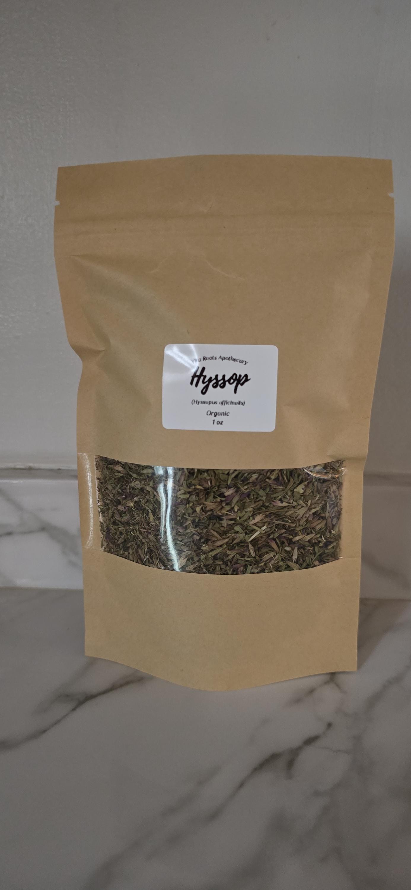 Organic Hyssop, Loose Leaf Herb | Ritual & Tea Use | Apothecary Herbs
