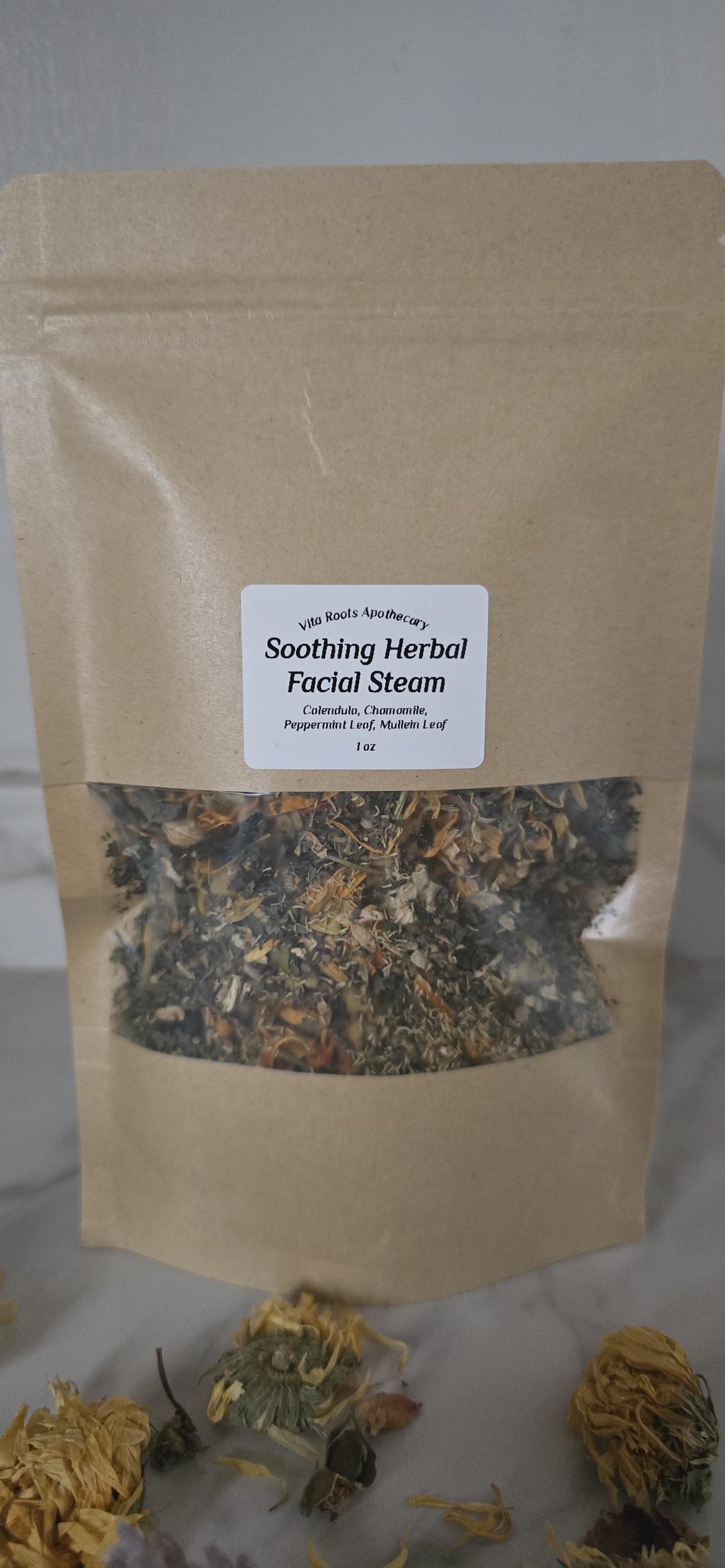 Organic Herbal Facial Steam: Chamomile, Calendula, Spa Gift for Her
