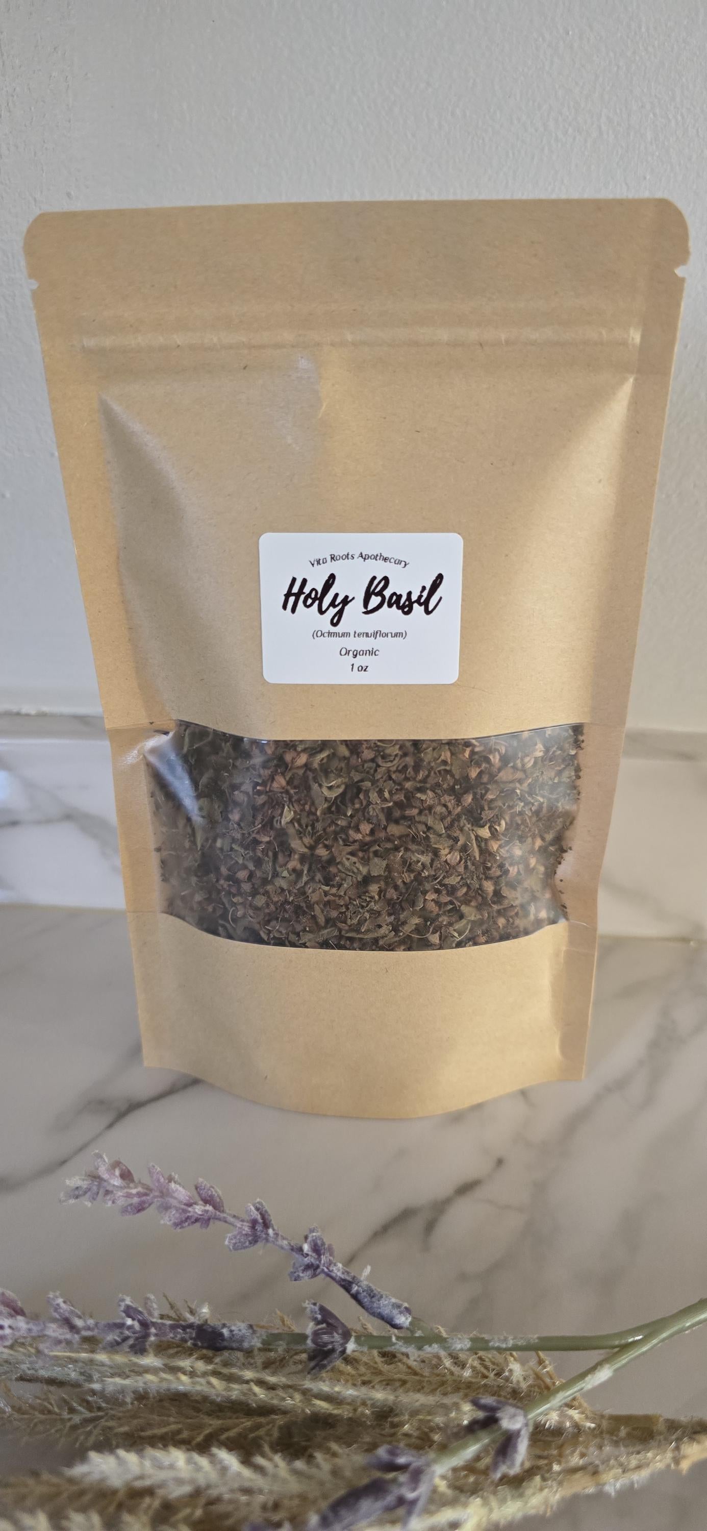 Organic Holy Basil (Tulsi) Loose Leaf Herb, Tea Blend