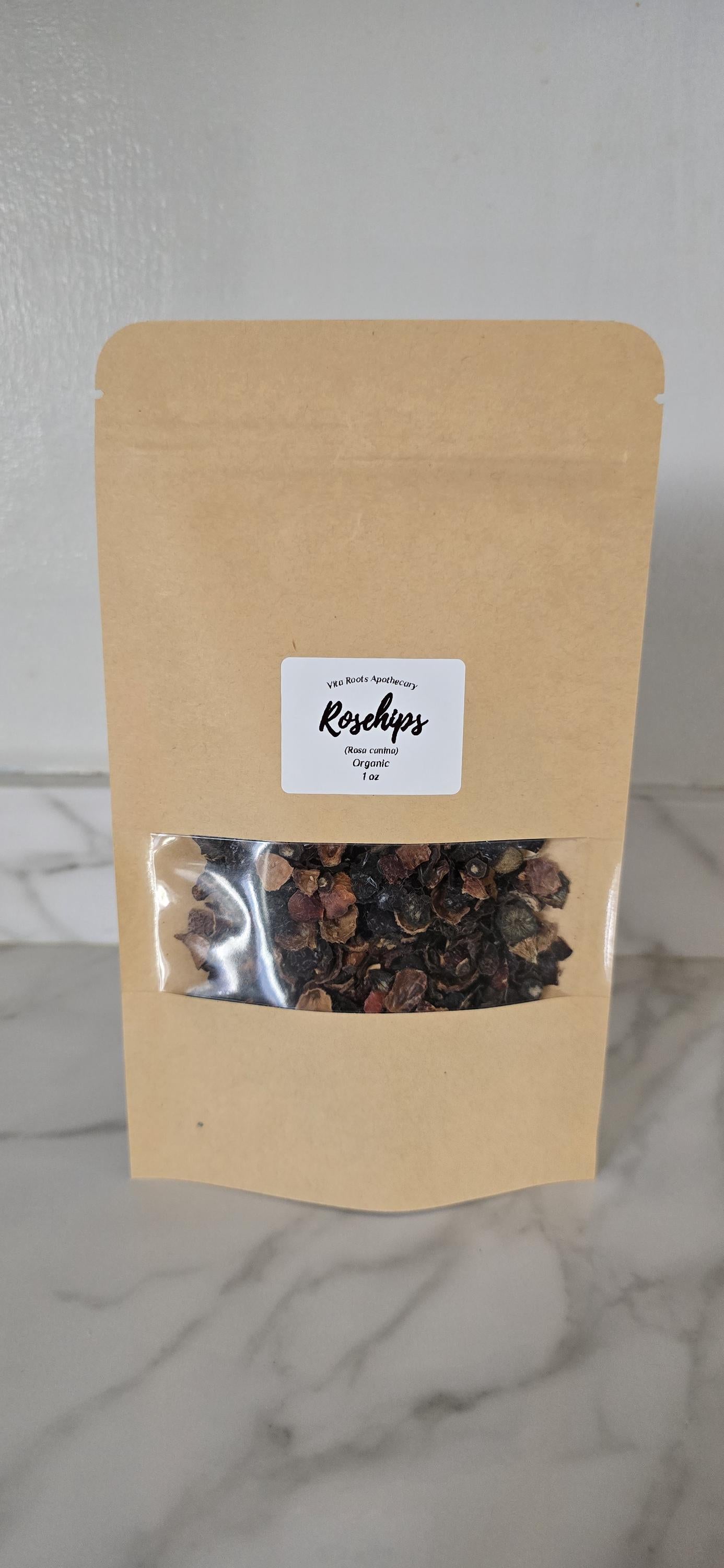 Organic Rosehips (Rosa canina) Dried Loose Leaf Herbal Tea, Bulk Apothecary Herbs