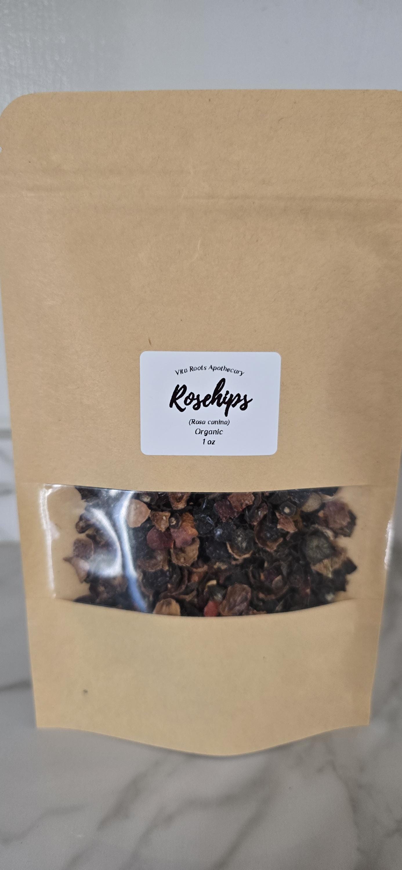 Organic Rosehips (Rosa canina) Dried Loose Leaf Herbal Tea, Bulk Apothecary Herbs
