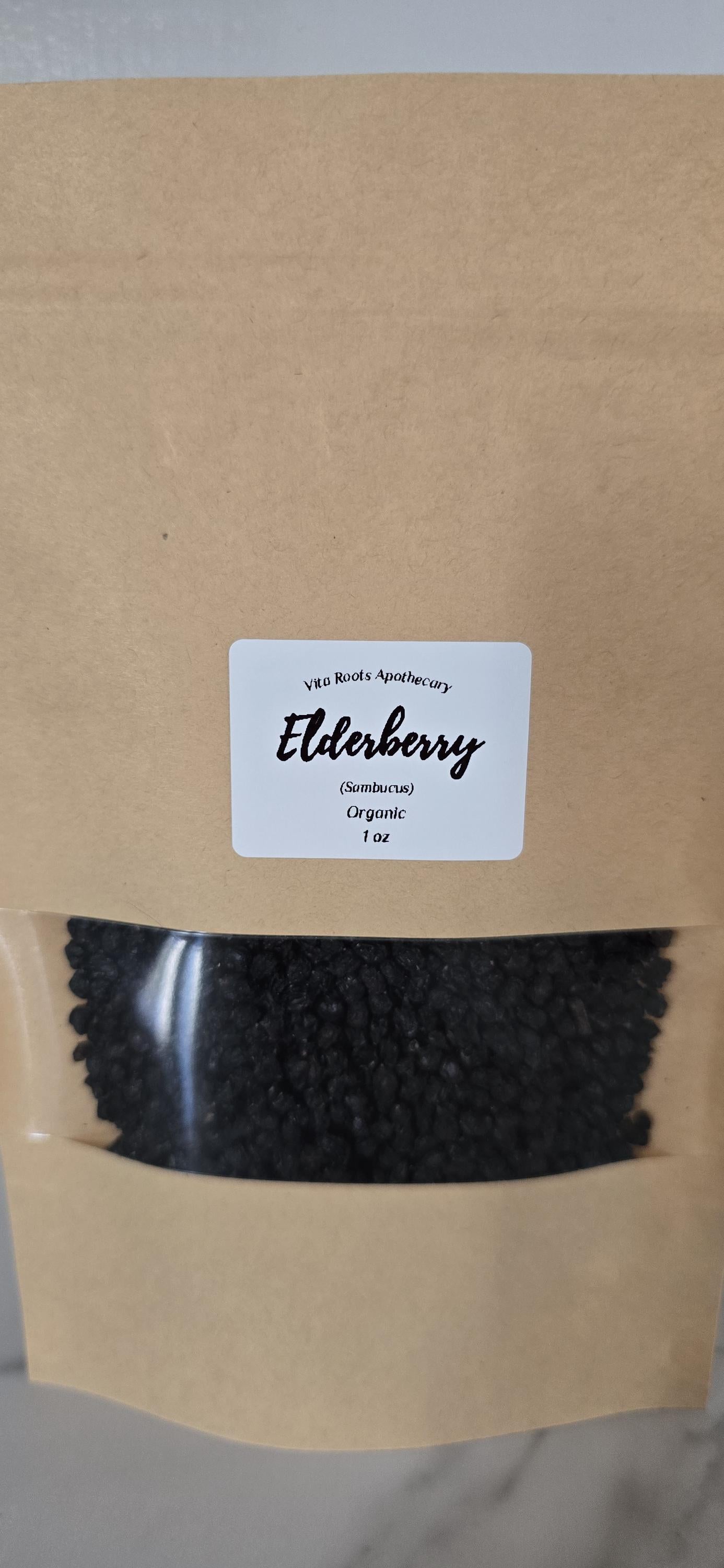 Organic Dried Elderberries (Sambucus nigra) | Loose Leaf Herbal Tea, Bulk Herbs