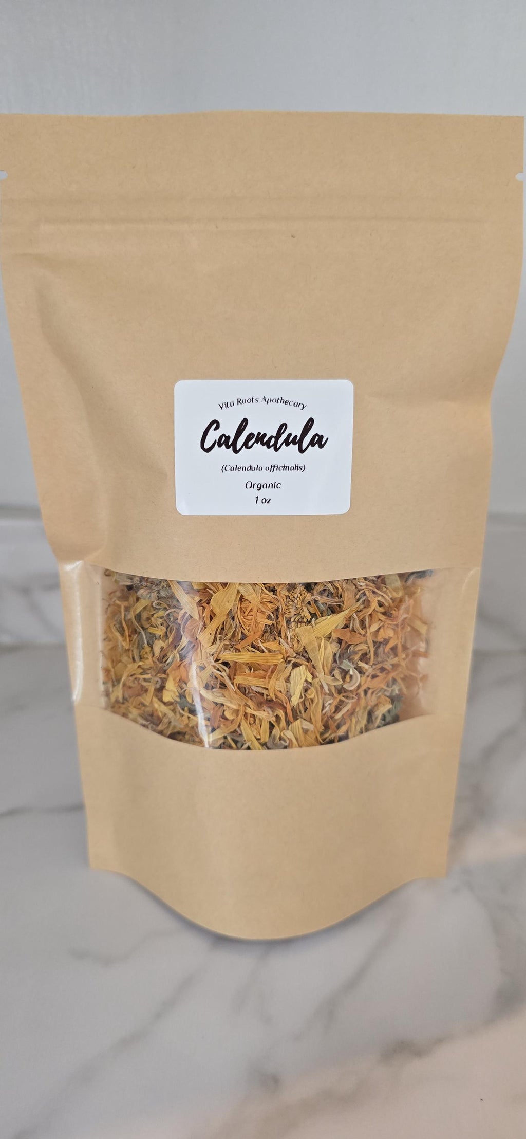 Organic Calendula Flower, Dried Herbs: Bulk Herbs, Loose Leaf Tea, Herbal Apothecary