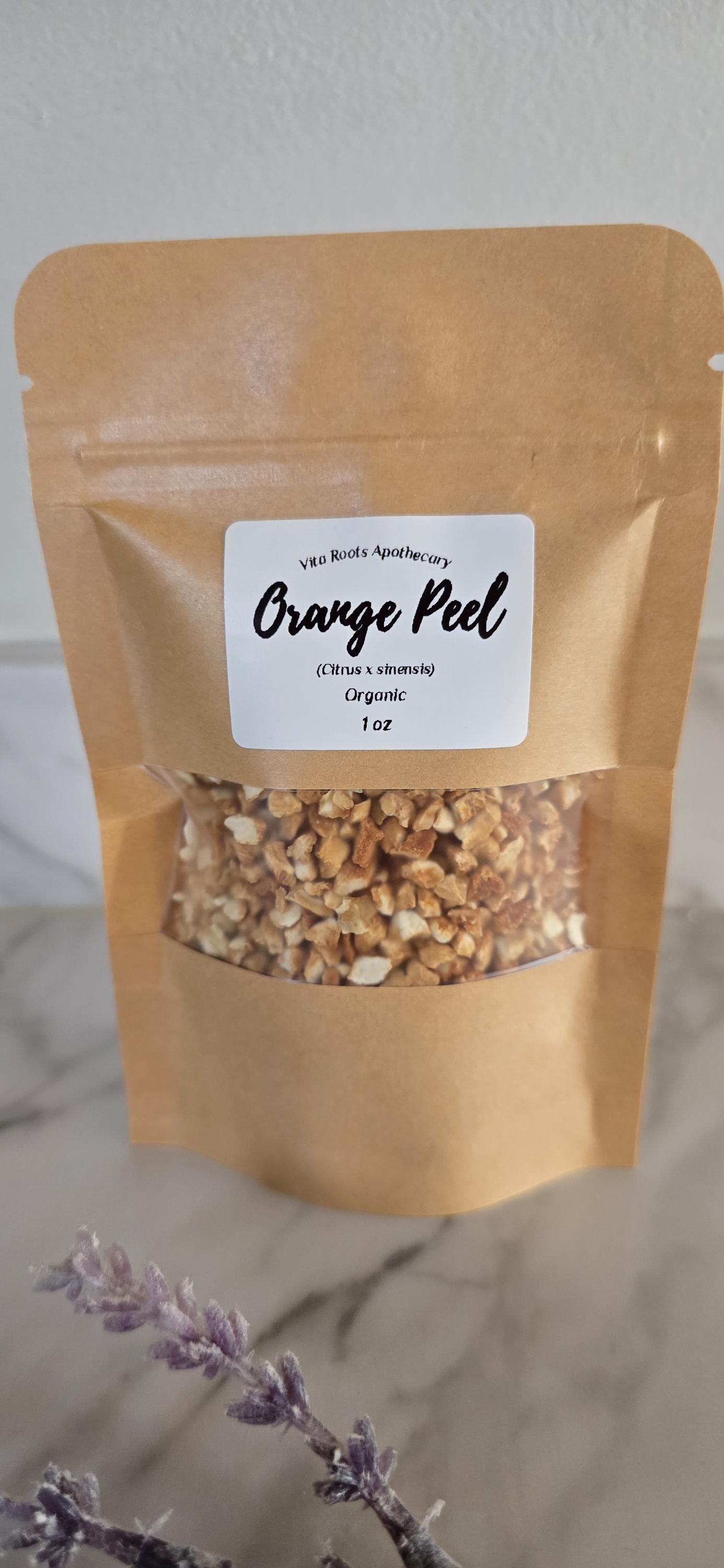 Organic Dried Orange Peel | Citrus Sinensis, Herbal Tea, Baking, Crafts, Apothecary Herbs