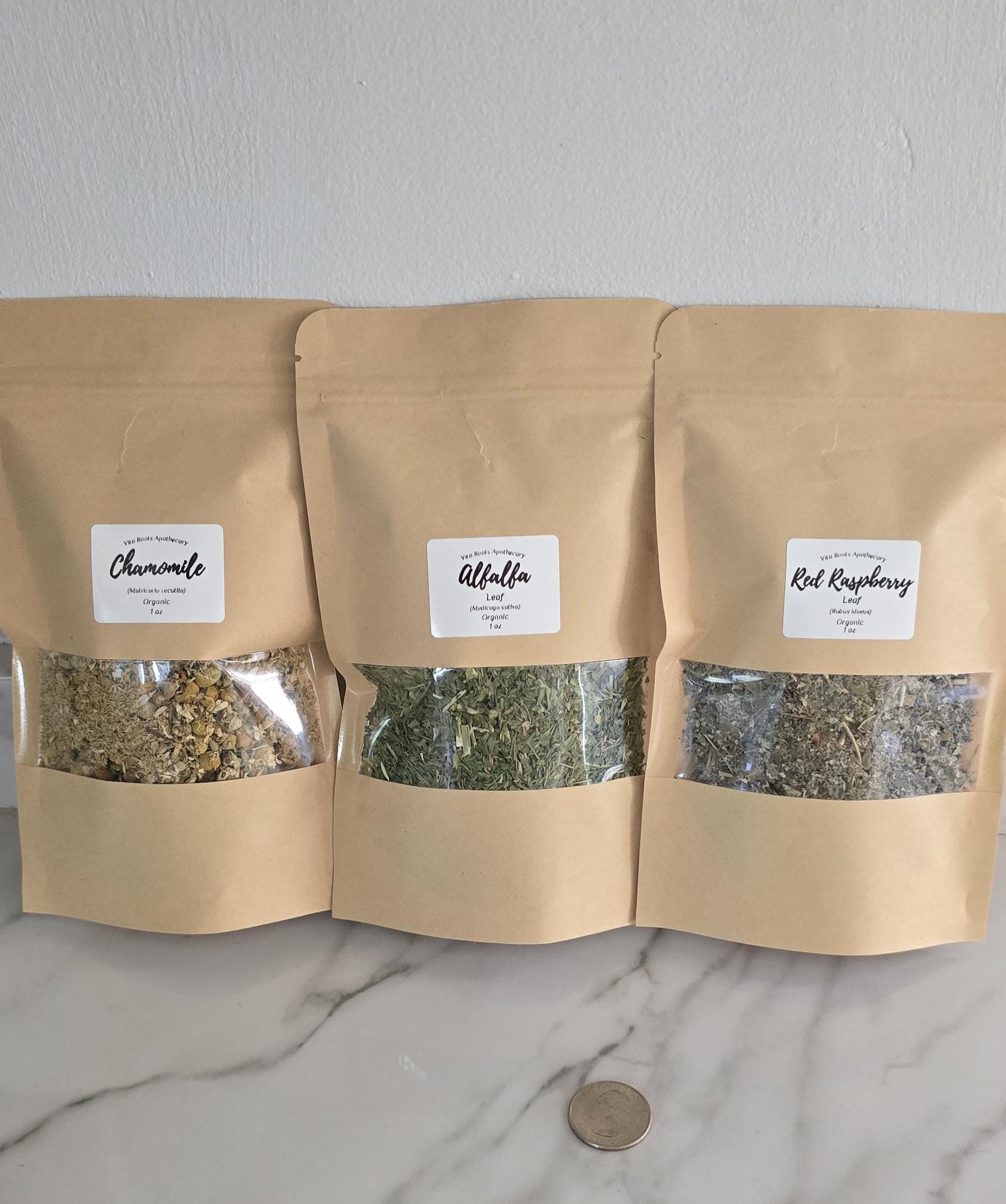 Organic Apothecary Kit, 20 Loose Leaf Herbs, Herbalist Starter (Optional Mortar & Pestle)