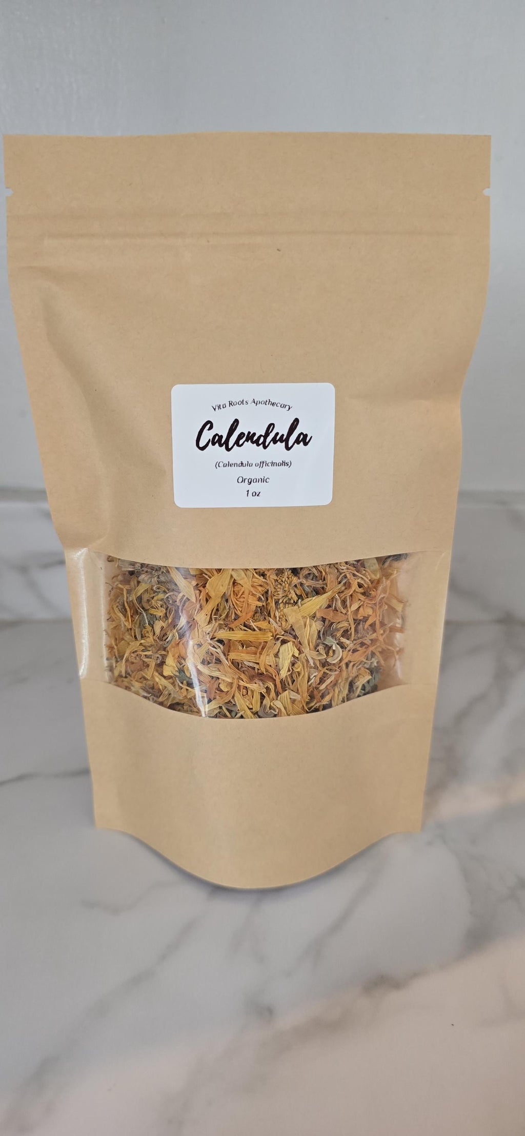 Organic Calendula Flower, Dried Herbs: Bulk Herbs, Loose Leaf Tea, Herbal Apothecary