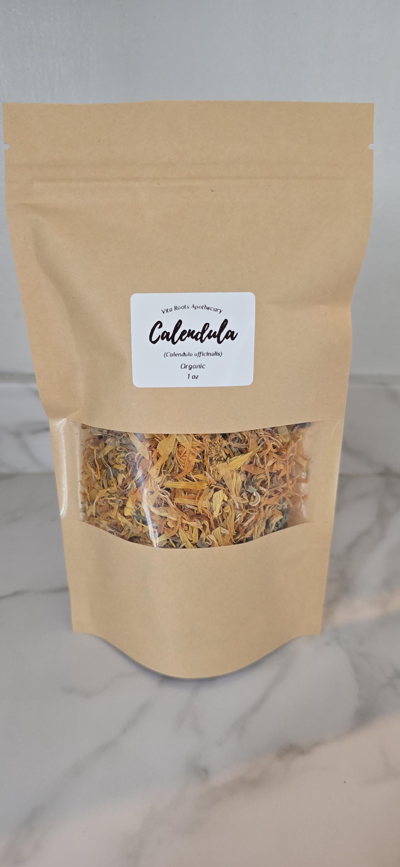 Organic Calendula Flower, Dried Herbs: Bulk Herbs, Loose Leaf Tea, Herbal Apothecary