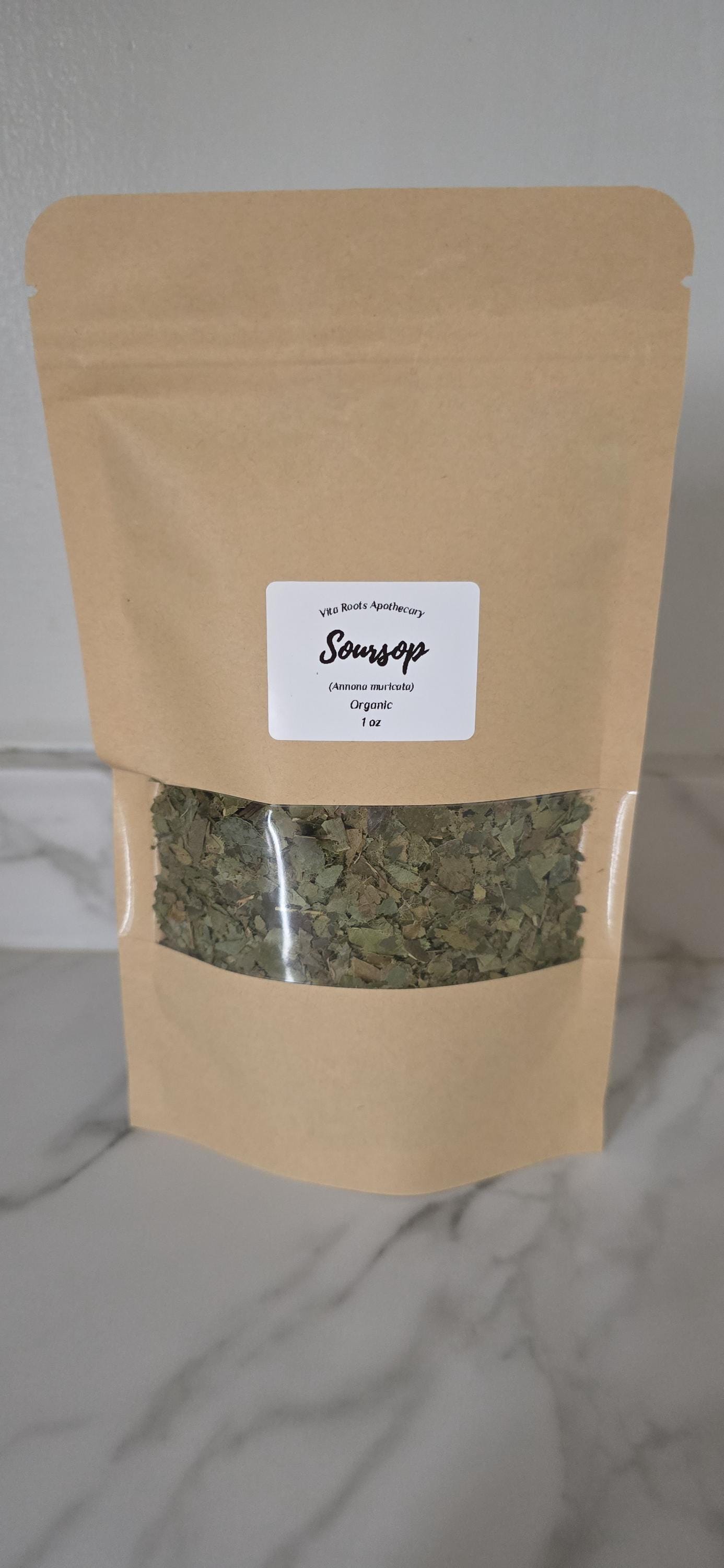 Organic Soursop, Dried Herbs: Bulk Herbs, Loose Leaf Tea, Herbal Apothecary
