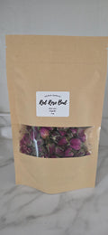 Organic Red Rose Bud Flower, Dried Herbs: Bulk Herbs, Loose Leaf Tea, Herbal Apothecary