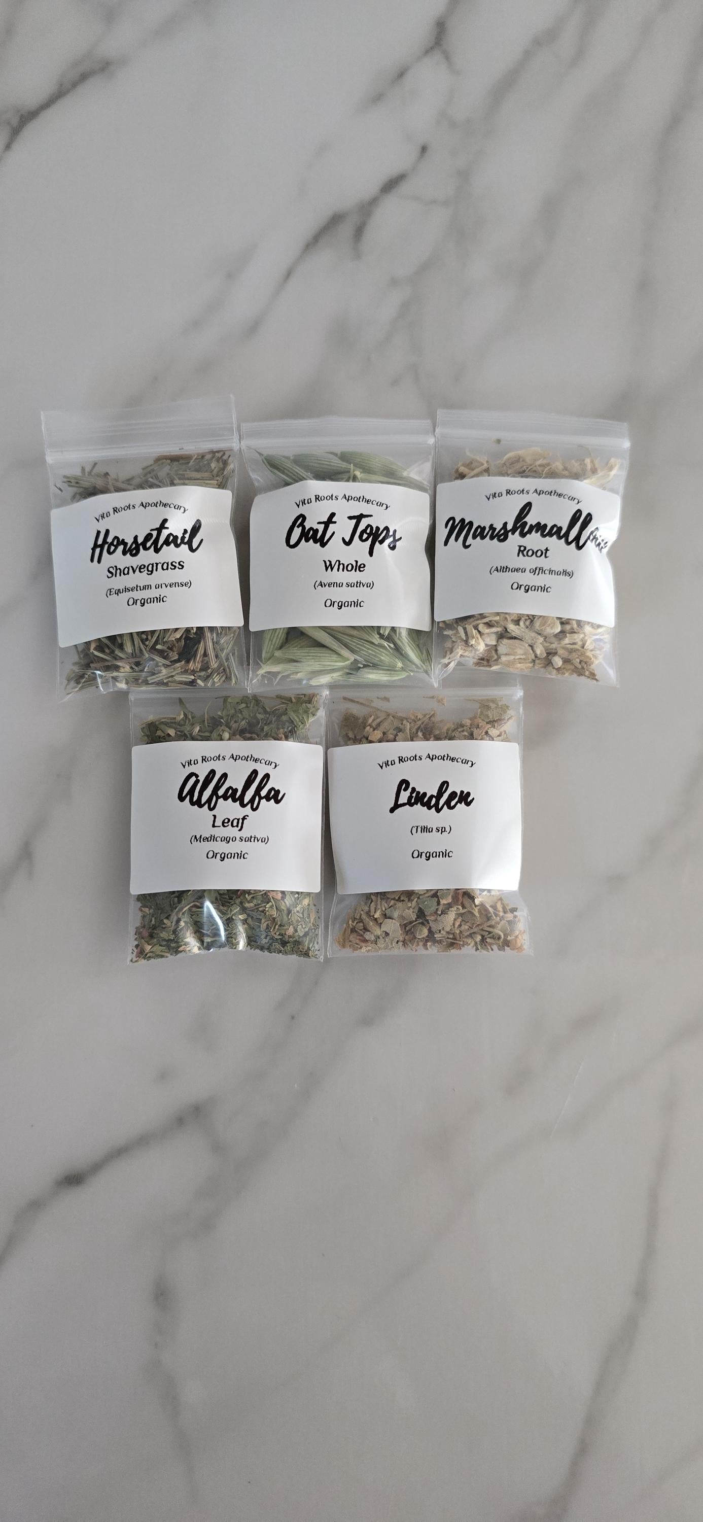 Beginner Apothecary Kit – 20 Organic Herbs, Tea Sampler (Optional Mortar & Pestle)