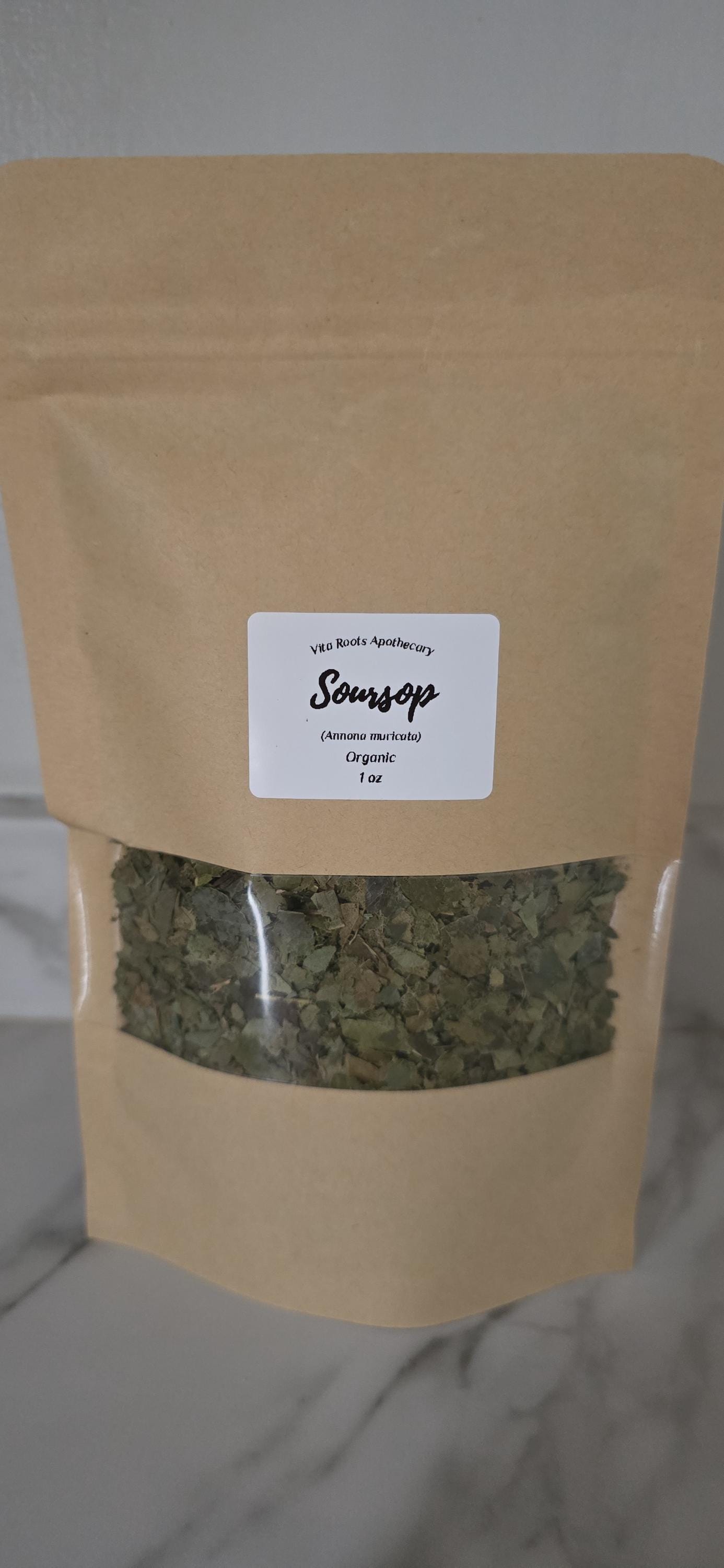Organic Soursop, Dried Herbs: Bulk Herbs, Loose Leaf Tea, Herbal Apothecary