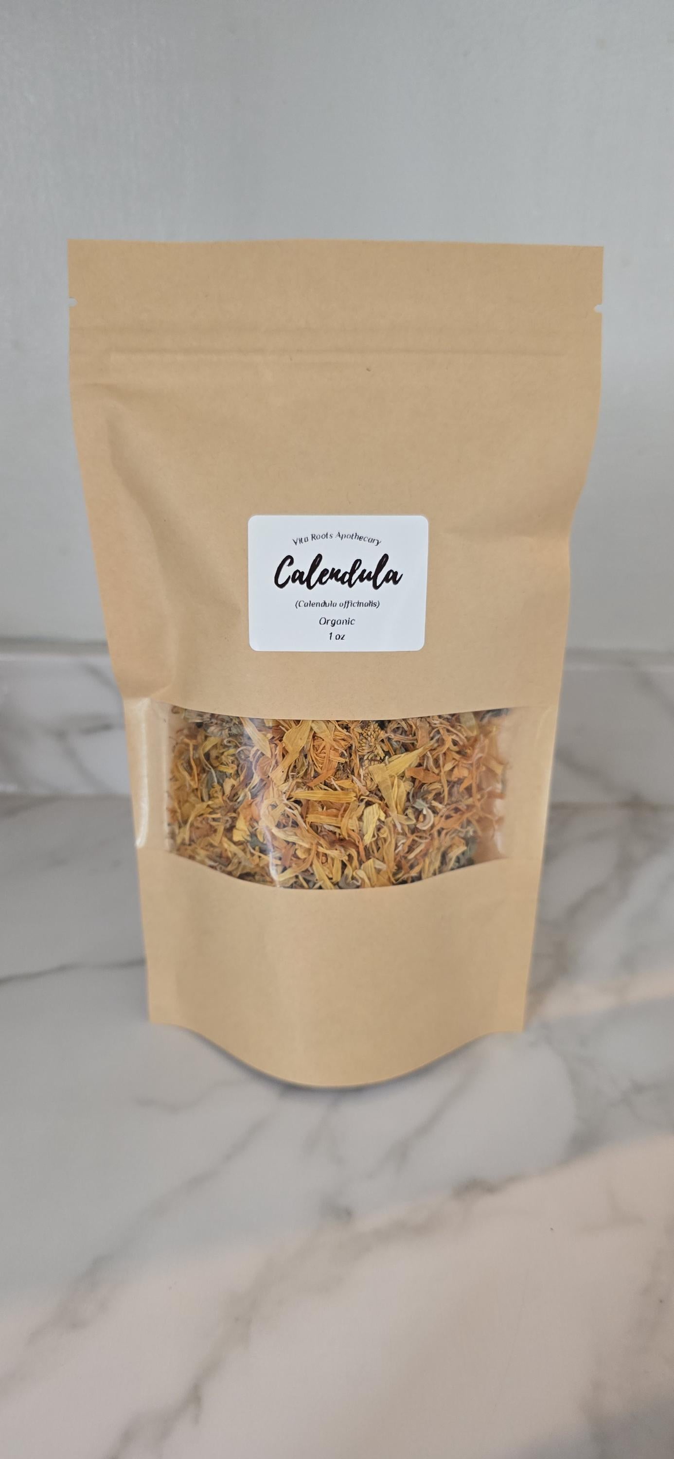 Organic Calendula Flower, Dried Herbs: Bulk Herbs, Loose Leaf Tea, Herbal Apothecary