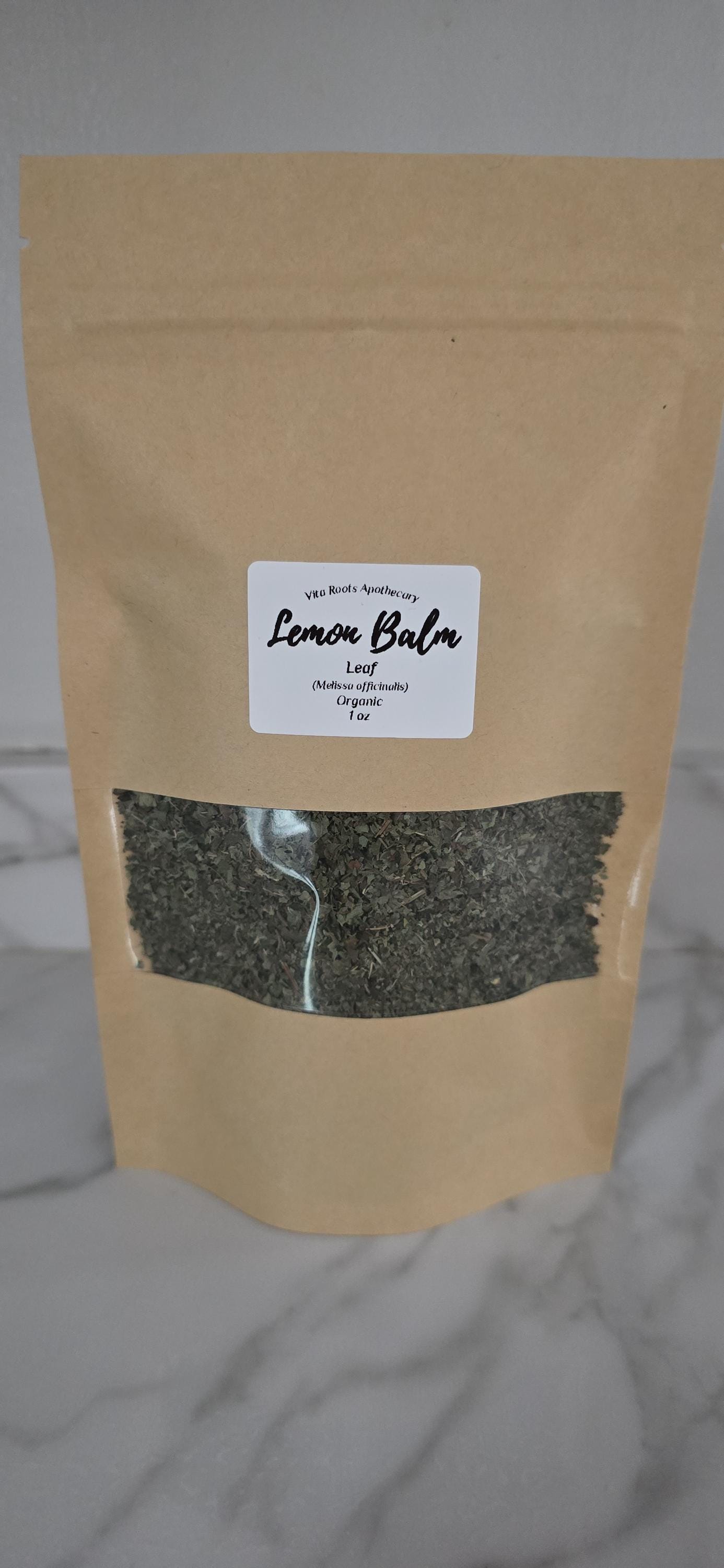 Organic Lemon Balm Herb for Tea, Dried Herbs, Apothecary Herbs