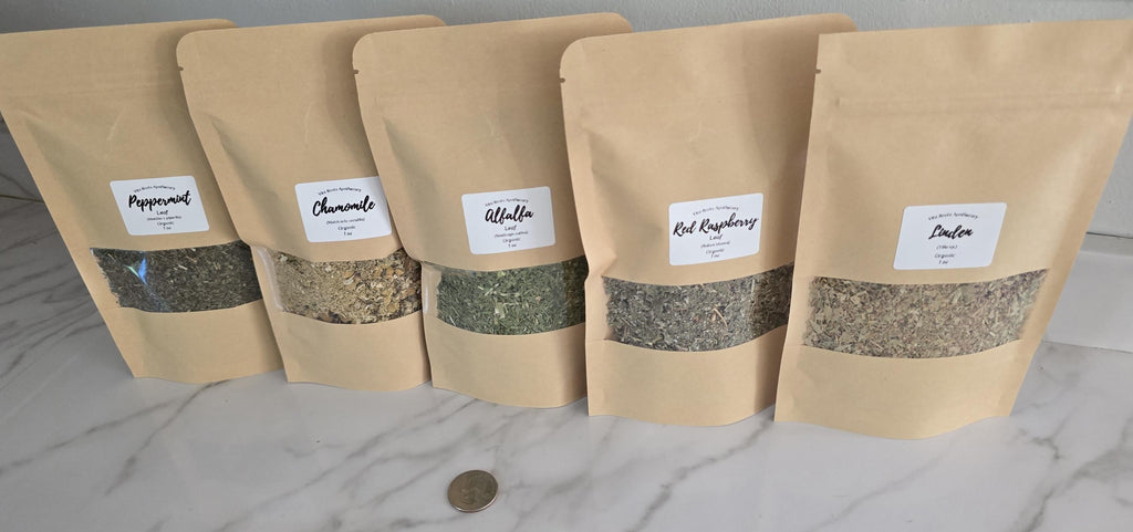 Organic Apothecary Kit, 20 Loose Leaf Herbs, Herbalist Starter (Optional Mortar & Pestle)