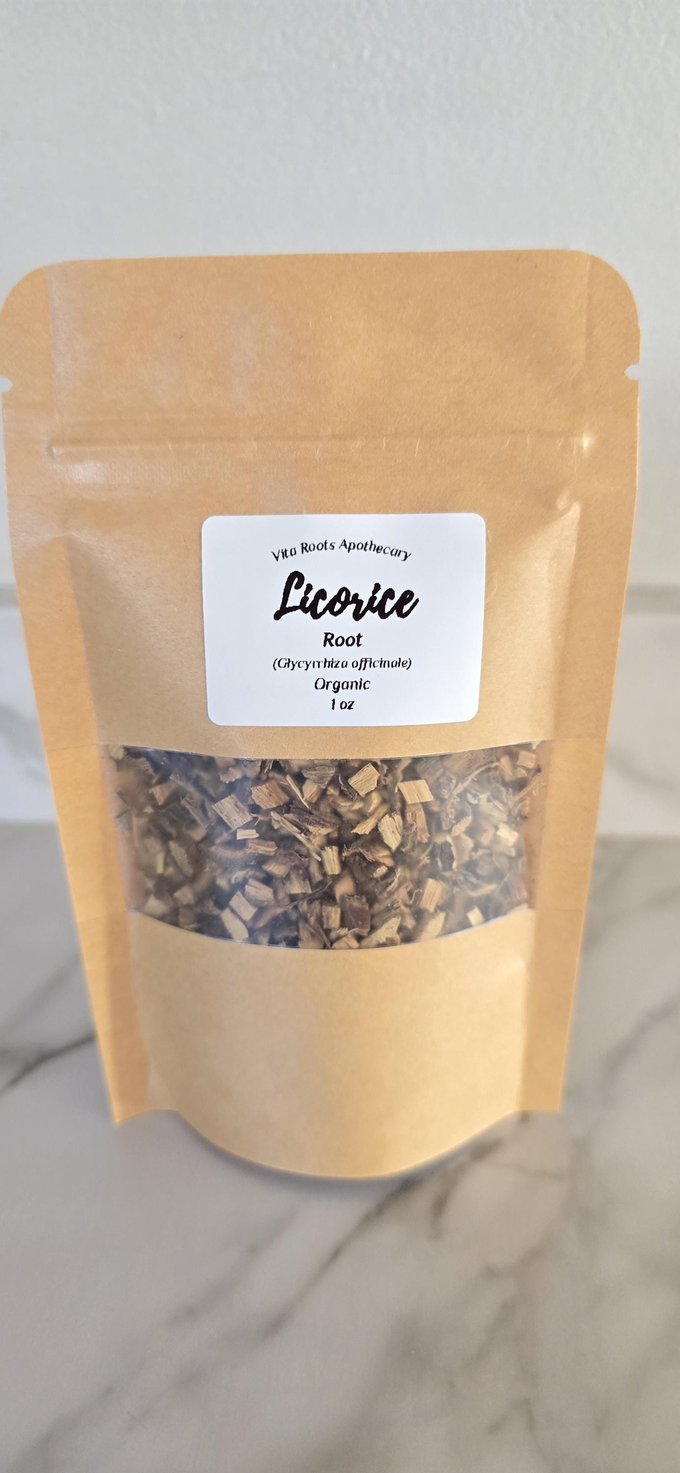 Organic Licorice Root | Dried Herbal Root, Loose Leaf Herb for Tea, Apothecary Herbs