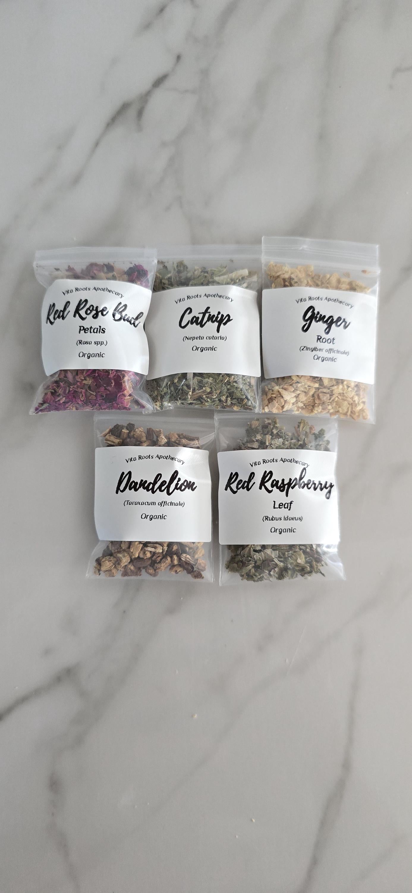 Organic Dried Herbs Sampler Kit – 40 Herbal Teas, Apothecary Supplies