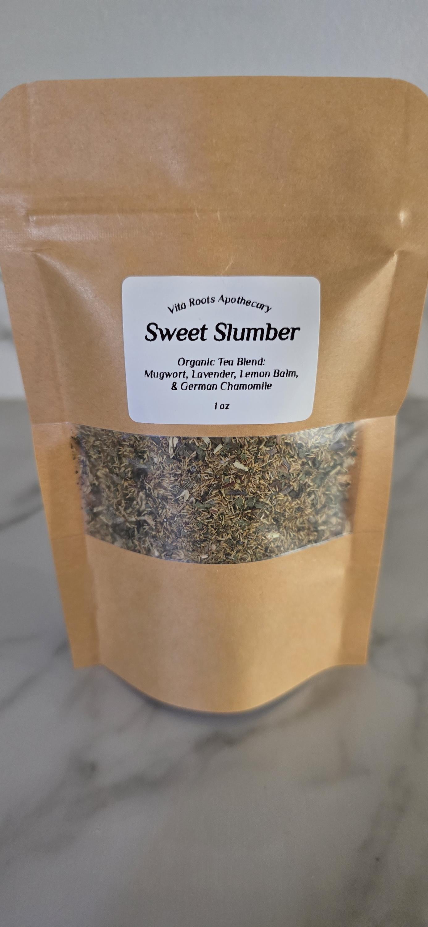 Tea for Sleep - Slumber Tea Blend, Calming Herbs, Organic Loose Leaf