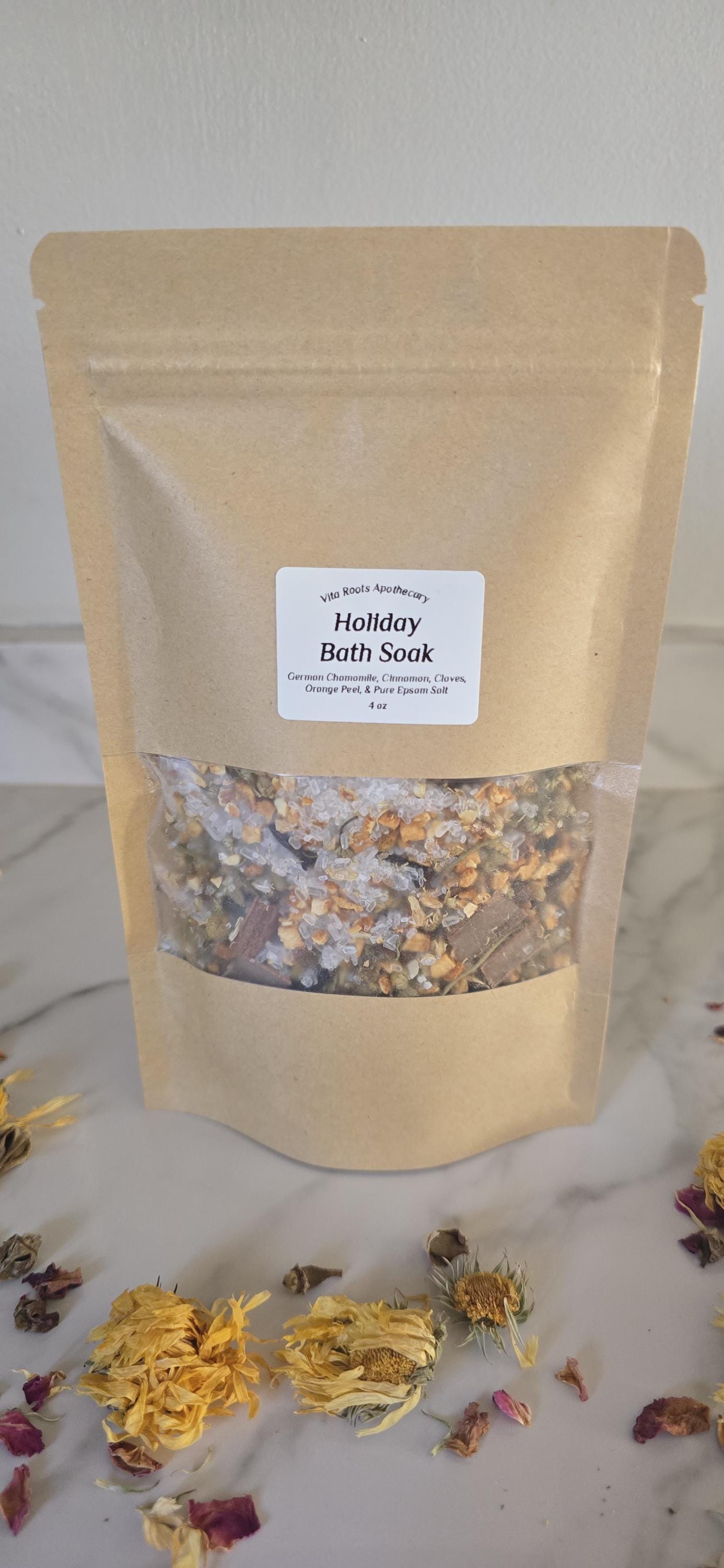 Herbal Tea, Herb Gift Set, Bath Soak, Apothecary Gift, Mortar & Pestle Optional