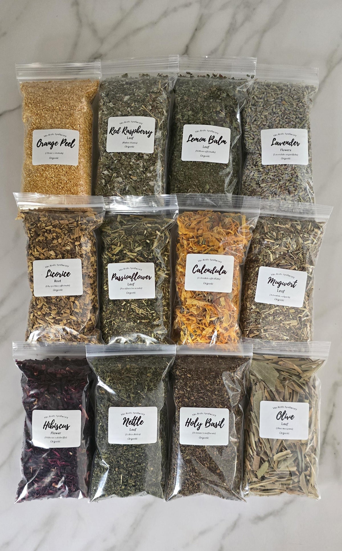 Organic Herbalist Kit – 12 Dried Herbs