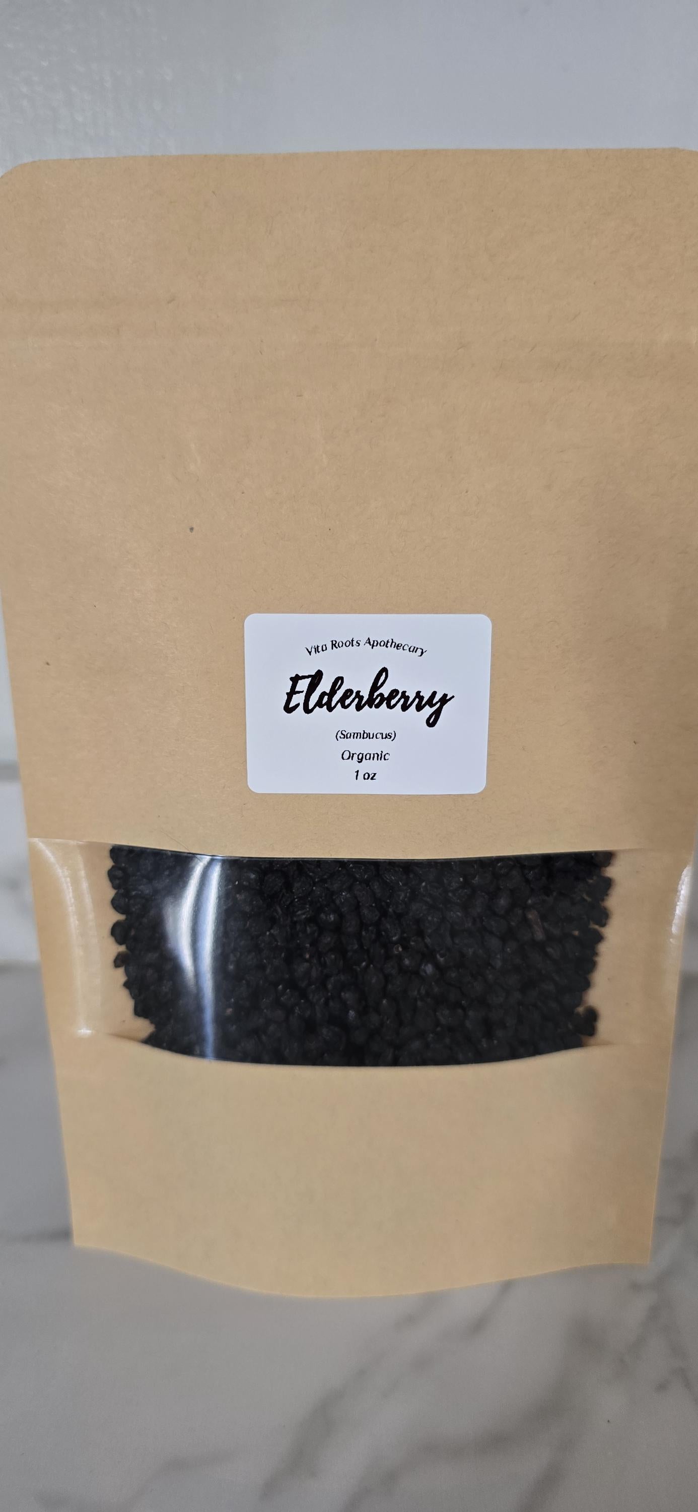 Organic Dried Elderberries (Sambucus nigra) | Loose Leaf Herbal Tea, Bulk Herbs